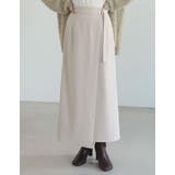 [低身長/高身長サイズ有]微起毛ツイルラップ風スカート | Re:EDIT | 詳細画像4 