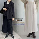 [低身長/高身長サイズ有]微起毛ツイルラップ風スカート | Re:EDIT | 詳細画像1 