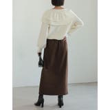 [低身長/高身長サイズ有]微起毛ツイルラップ風スカート | Re:EDIT | 詳細画像22 