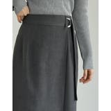 [低身長/高身長サイズ有]微起毛ツイルラップ風スカート | Re:EDIT | 詳細画像25 