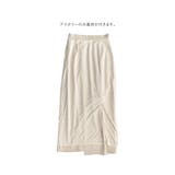 [低身長/高身長サイズ有]微起毛ツイルラップ風スカート | Re:EDIT | 詳細画像36 