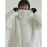 中綿リサイクルタフタキルティングスタンドカラーフレアロングコート | Re:EDIT | 詳細画像16