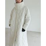 中綿リサイクルタフタキルティングスタンドカラーフレアロングコート | Re:EDIT | 詳細画像17