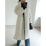 中綿リサイクルタフタキルティングスタンドカラーフレアロングコート | Re:EDIT | 詳細画像21