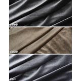 [低身長サイズ有]深Vネック裾フリルベロアワンピース | Re:EDIT | 詳細画像18 