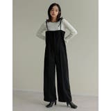 [低身長/高身長サイズ有][入卒式 セレモニー]ウールタッチリボンサロペット | Re:EDIT | 詳細画像21 