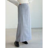 グレー(005) | [低身長/高身長サイズ有]メルトンシャギーナロースカート | Re:EDIT