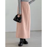 ピンク(010) | [低身長/高身長サイズ有]メルトンシャギーナロースカート | Re:EDIT