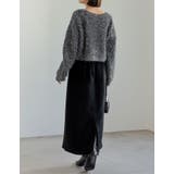 [低身長/高身長サイズ有]メルトンシャギーナロースカート | Re:EDIT | 詳細画像15 