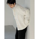 フェイクファーパールモチーフノーカラーコート | Re:EDIT | 詳細画像15