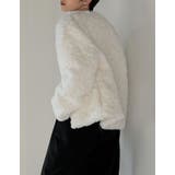 フェイクファーパールモチーフノーカラーコート | Re:EDIT | 詳細画像22