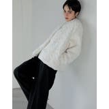 フェイクファーパールモチーフノーカラーコート | Re:EDIT | 詳細画像23