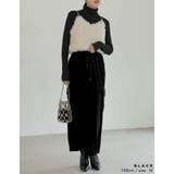 [低身長/高身長サイズ有]カットベロアスリットカーゴスカート | Re:EDIT | 詳細画像7 