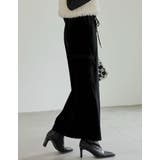 [低身長/高身長サイズ有]カットベロアスリットカーゴスカート | Re:EDIT | 詳細画像8 