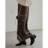 [低身長/高身長サイズ有]カットベロアスリットカーゴスカート | Re:EDIT | 詳細画像21 