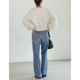 ラメフェザースリーブ裏毛ショート丈プルオーバー | Re:EDIT | 詳細画像9