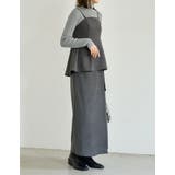 2WAY微起毛ツイルペプラムビスチェ | Re:EDIT | 詳細画像26 