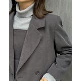 微起毛ツイルダブルテーラードジャケット | Re:EDIT | 詳細画像8