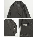 微起毛ツイルダブルテーラードジャケット | Re:EDIT | 詳細画像21