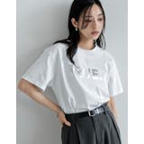 TRUEメタリックロゴプリントTシャツ | Re:EDIT | 詳細画像12