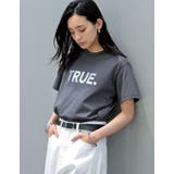 TRUEメタリックロゴプリントTシャツ | Re:EDIT | 詳細画像14