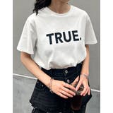 TRUEメタリックロゴプリントTシャツ | Re:EDIT | 詳細画像2