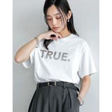 TRUEメタリックロゴプリントTシャツ | Re:EDIT | 詳細画像3
