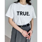 TRUEメタリックロゴプリントTシャツ | Re:EDIT | 詳細画像4