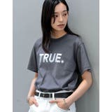 TRUEメタリックロゴプリントTシャツ | Re:EDIT | 詳細画像4
