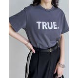 TRUEメタリックロゴプリントTシャツ | Re:EDIT | 詳細画像5