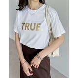 TRUEメタリックロゴプリントTシャツ | Re:EDIT | 詳細画像6