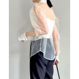 チュールボリュームスリーブシアーシャツ | Re:EDIT | 詳細画像12