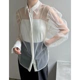 チュールボリュームスリーブシアーシャツ | Re:EDIT | 詳細画像14