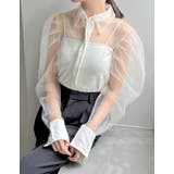 チュールボリュームスリーブシアーシャツ | Re:EDIT | 詳細画像15