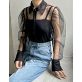 チュールボリュームスリーブシアーシャツ | Re:EDIT | 詳細画像3