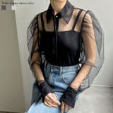 チュールボリュームスリーブシアーシャツ | Re:EDIT | 詳細画像1