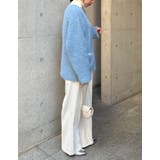 ラメ配色ノーカラーニットコート | Re:EDIT | 詳細画像22