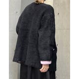 ラメ配色ノーカラーニットコート | Re:EDIT | 詳細画像34