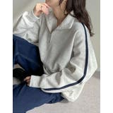 選べる裏起毛オーバーサイズハーフジップスウェット | Re:EDIT | 詳細画像6