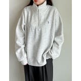 選べる裏起毛オーバーサイズハーフジップスウェット | Re:EDIT | 詳細画像7