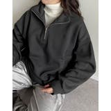 選べる裏起毛オーバーサイズハーフジップスウェット | Re:EDIT | 詳細画像8