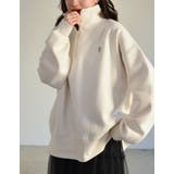 選べる裏起毛オーバーサイズハーフジップスウェット | Re:EDIT | 詳細画像9