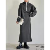 [低身長サイズ有]裏起毛ハーフジップワンピース | Re:EDIT | 詳細画像12 