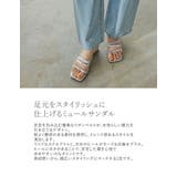 [大きいサイズ有]スクエアトゥリボンベルトサンダル | Re:EDIT | 詳細画像5 