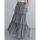 [低身長サイズ有]ラメグリッターティアードスカート | Re:EDIT | 詳細画像2 