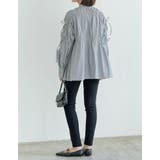 ストライプギャザーリボンブラウス | Re:EDIT | 詳細画像16