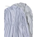 ストライプギャザーリボンブラウス | Re:EDIT | 詳細画像2