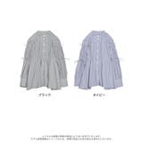 ストライプギャザーリボンブラウス | Re:EDIT | 詳細画像17