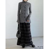 [低身長サイズ有]フリルジャガードカットソーナロースカート | Re:EDIT | 詳細画像13 