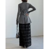 [低身長サイズ有]フリルジャガードカットソーナロースカート | Re:EDIT | 詳細画像16 